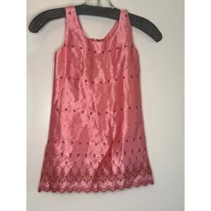 Tosca Girls Silky shift dress size 6 pink Great condition!